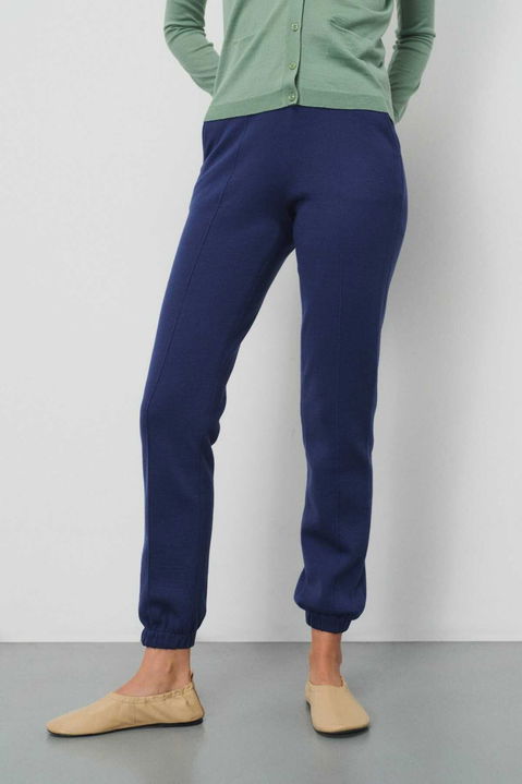 Lastik Paça Saks Kadın Pantolon - 2
