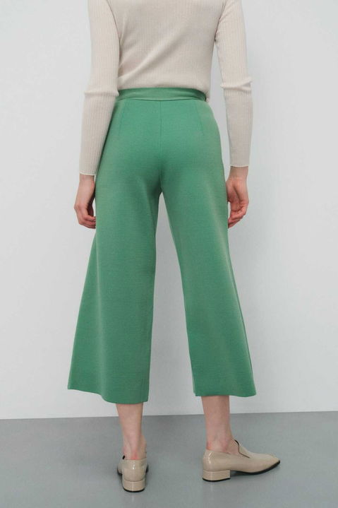 Yeşil Kısa Paça Kadın Pantolon - 3